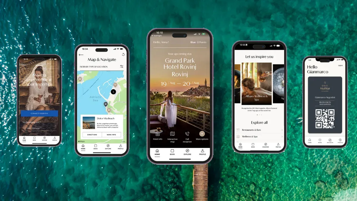 Maistra Experiential Hospitality with digital hotel experience bookings and easy management of activities